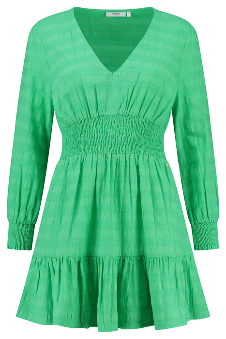 ZARAGOSA DRESS TASMANIA STRIPE FRESH GREEN 5