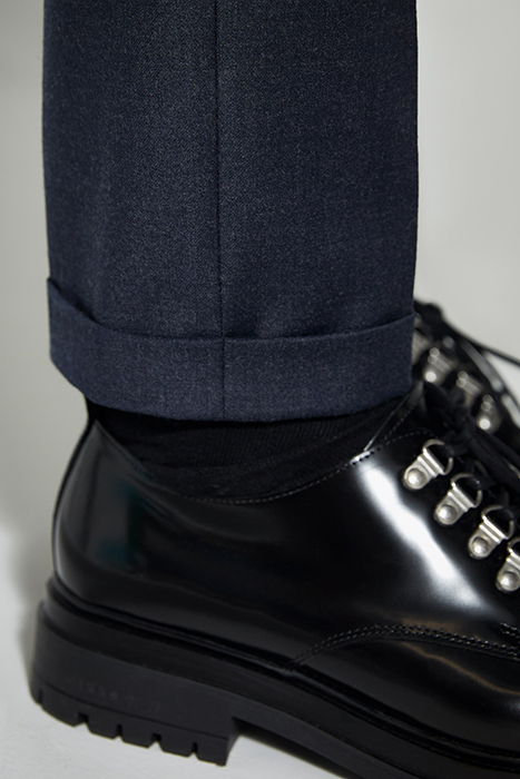 NAVY FLANNEL TRAVEL SUIT SUIT TROUSERS 4