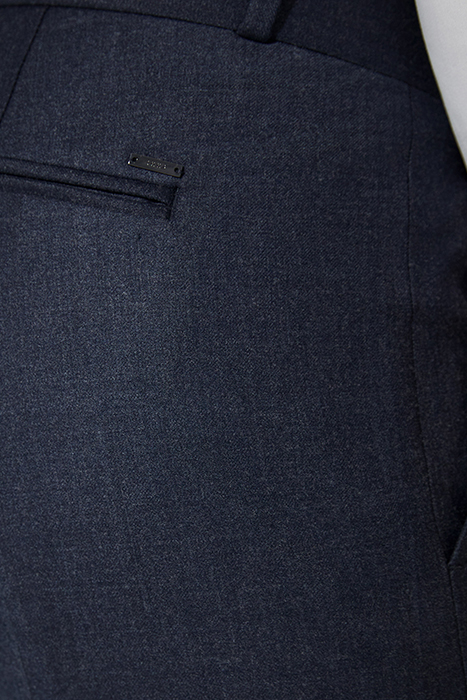 NAVY FLANNEL TRAVEL SUIT SUIT TROUSERS 5