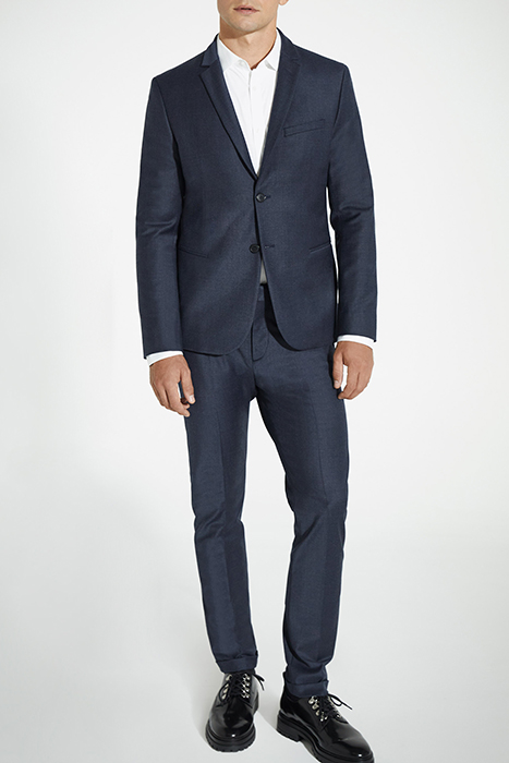 NAVY FLANNEL TRAVEL SUIT SUIT TROUSERS 3