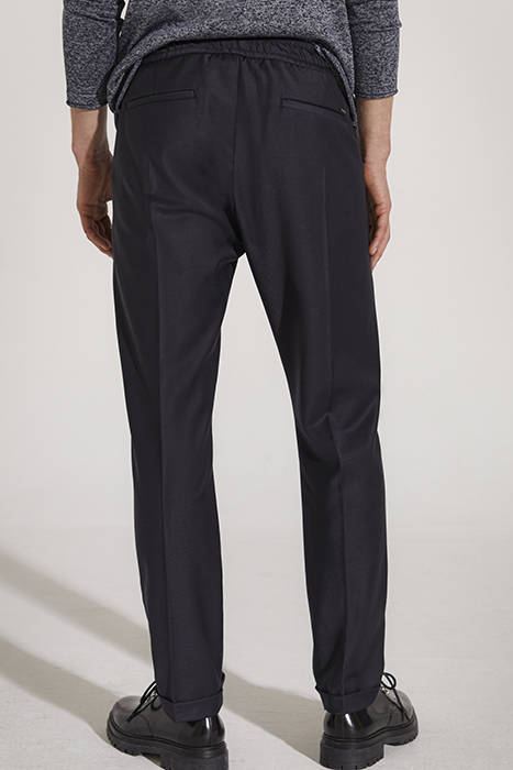 NAVY FLANNEL JOGGERS 2