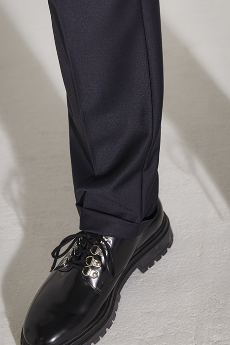 NAVY FLANNEL JOGGERS 5