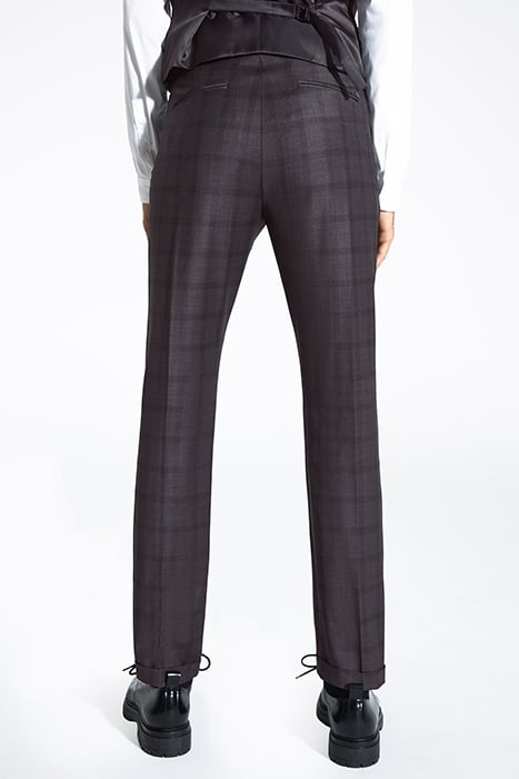 INDIGO CHECKED TRAVEL SUIT SUIT TROUSERS 2