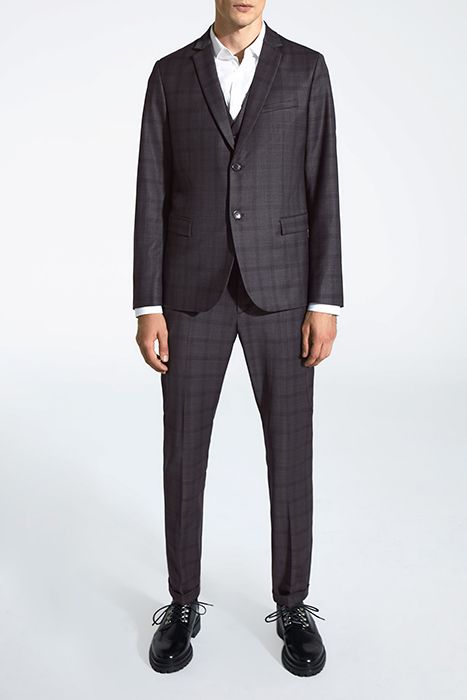 INDIGO CHECKED TRAVEL SUIT SUIT TROUSERS 3