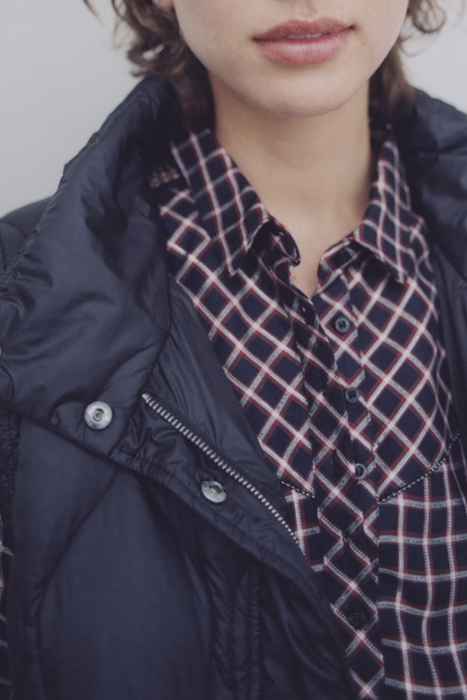 TARTAN BELTED SHIRT DRESS WITH METALLIC THREAD 4