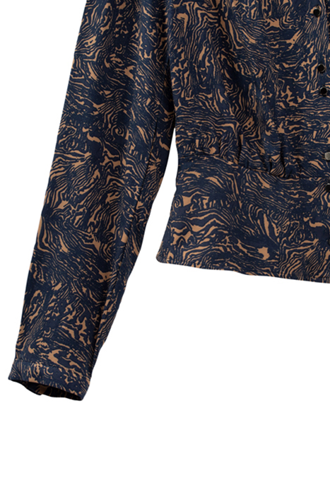 BLOUSE WITH PRETTY PRINTED RUFFLE NECKLINE 6