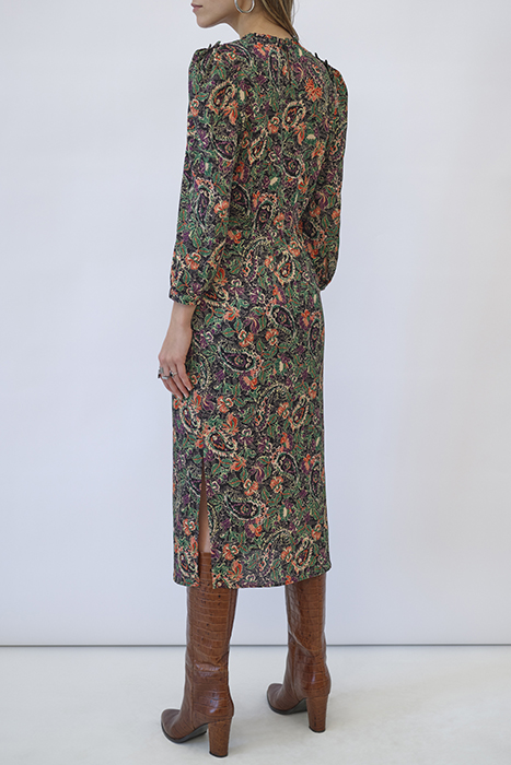 BOHO FLORAL PRINT MIDI DRESS 2