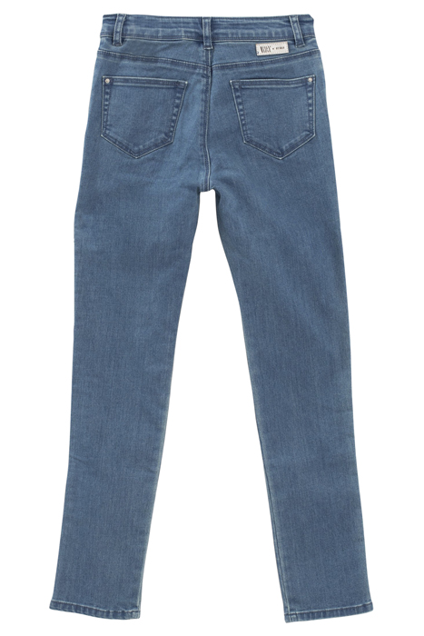 GIRLS’ VINTAGE BLUE SLIM JEANS WITH SIDE BANDS BLUE VINTAGE 2