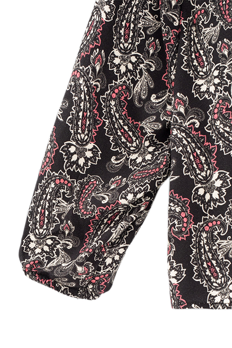 GIRLS’ BLACK PAISLEY PRINT BLOUSE BLACK 3