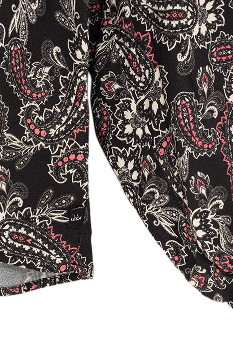GIRLS’ BLACK PAISLEY PRINT BLOUSE BLACK 5