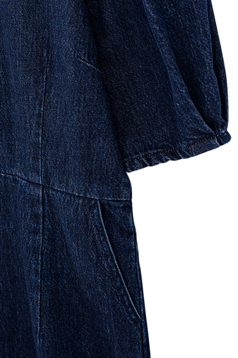 DARK AUTHENTIC HIGH-NECK DENIM DRESS 3