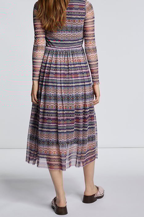 MESH DRESS RECYCLED ROSEWATER 3
