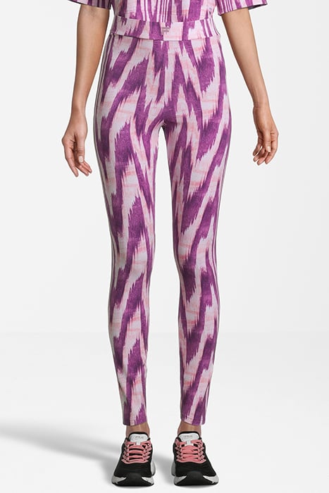 CALLA HEIGH WAIST LEGGINGS PURPLE ABSTRACT ETNO AOP 2