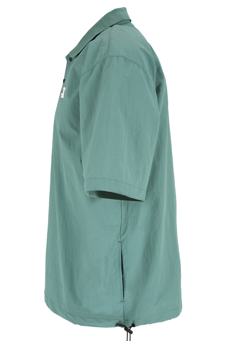 TWIST WOVEN POLO SHIRT BLUE SPRUCE 3