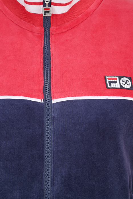 ZABIZ TRACK JACKET TRUE RED-MEDIEVAL BLUE 5