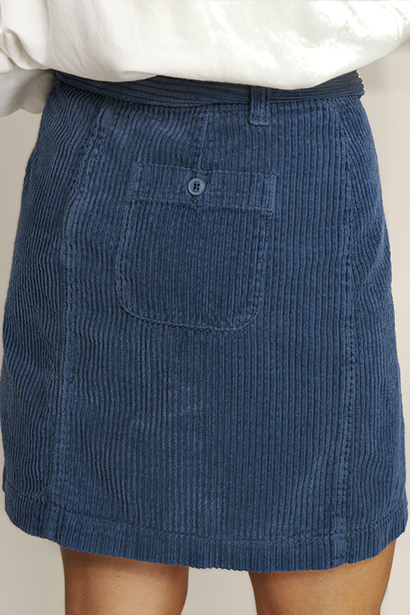 REG WAIST SHORT SKIRT BELT BLUE 5