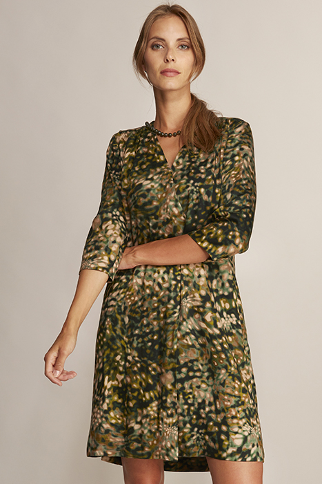 CROSS OVER DRESS GREEN 2