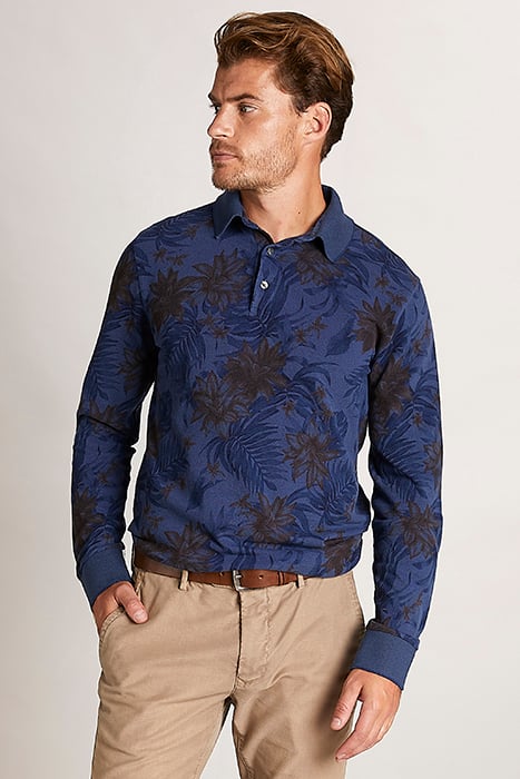 OXF AOP CF OXFORD PIQ LS BLUE 2