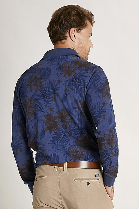 OXF AOP CF OXFORD PIQ LS BLUE 3