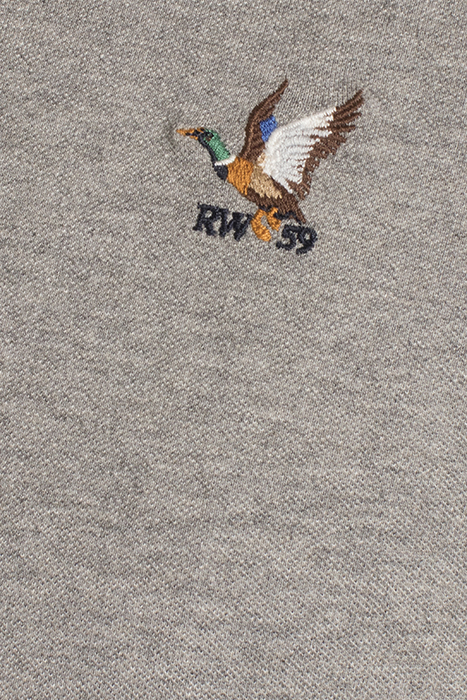 LUX DENIM CLR CF LS PIQ GREY 10