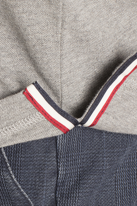 LUX DENIM CLR CF LS PIQ GREY 8