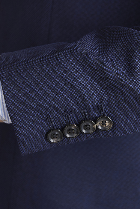 2-BTN ROUND POCKET BLAZER BLUE 9