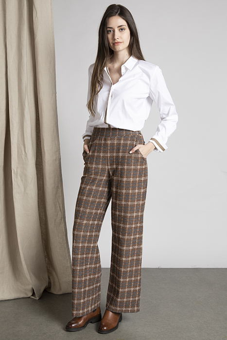 CLASSIC PANT CARREAUX BROWN 2