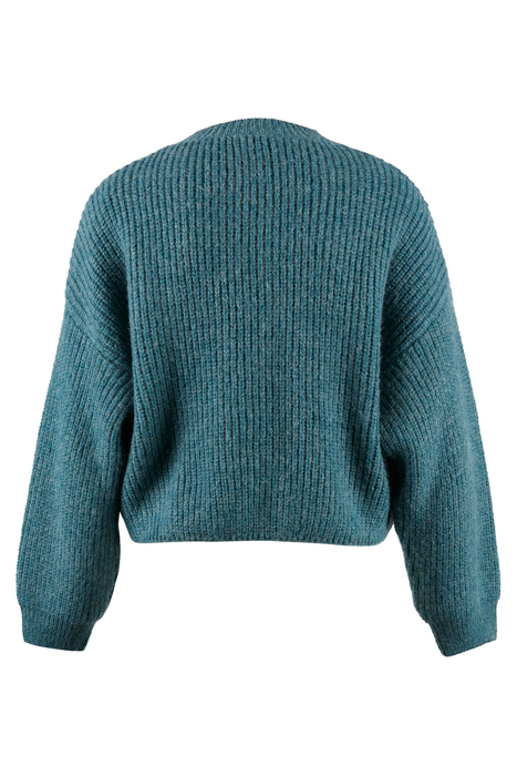 SHORT CREW NECK LS CABLE SWT BLUE 5