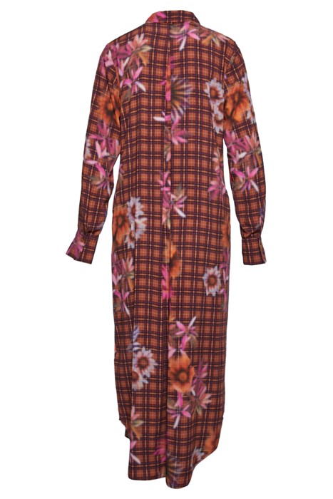 LONG SHIRT DRESS LS BROWN 3