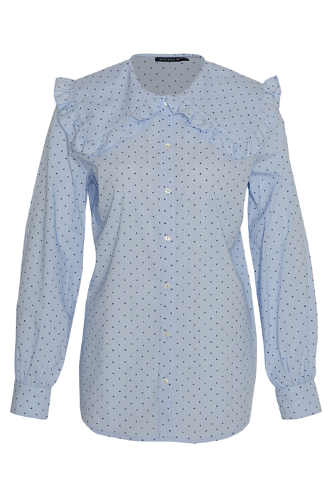 LARGE COLLAR LS SHIRT BLUE 1
