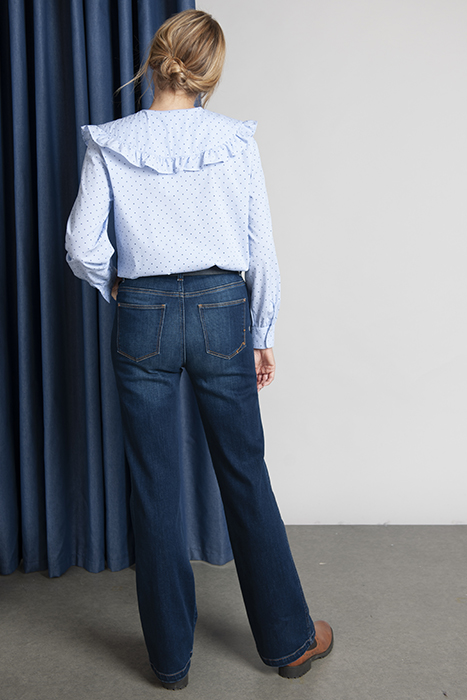 LARGE COLLAR LS SHIRT BLUE 4