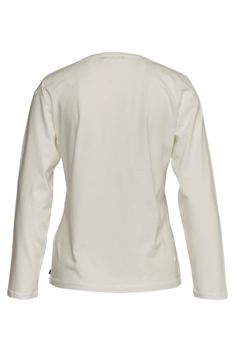 CREW NECK TEE LS + DECO WHITE 2