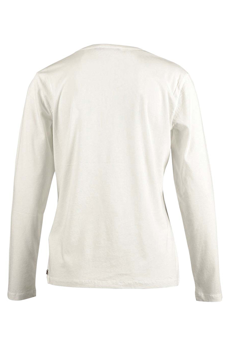 CREW NECK TEE LS + DECO WHITE 2