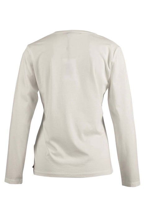 CREW NECK TEE LS + DECO WHITE 2