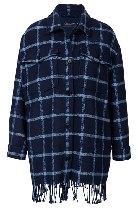 FRINGE JACKET BLUE 1