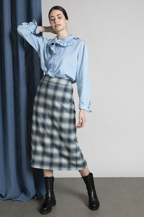 PENCIL SKIRT STUDDED PKT MULTI 2