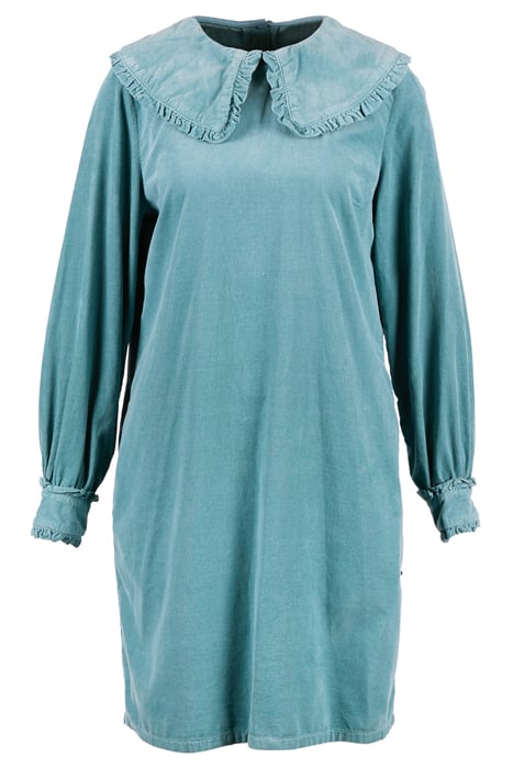 SHORT DRESS FANCY COL & CUFF BLUE 1