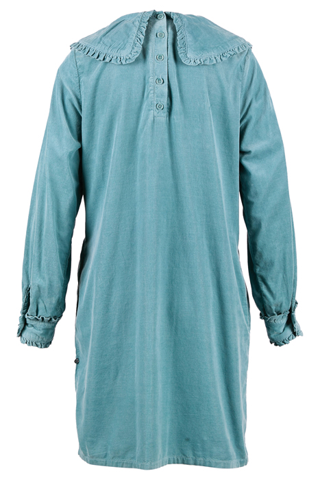 SHORT DRESS FANCY COL & CUFF BLUE 6