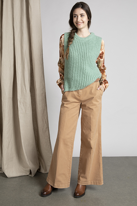 CREW NECK DEBARDEUR GREEN 2