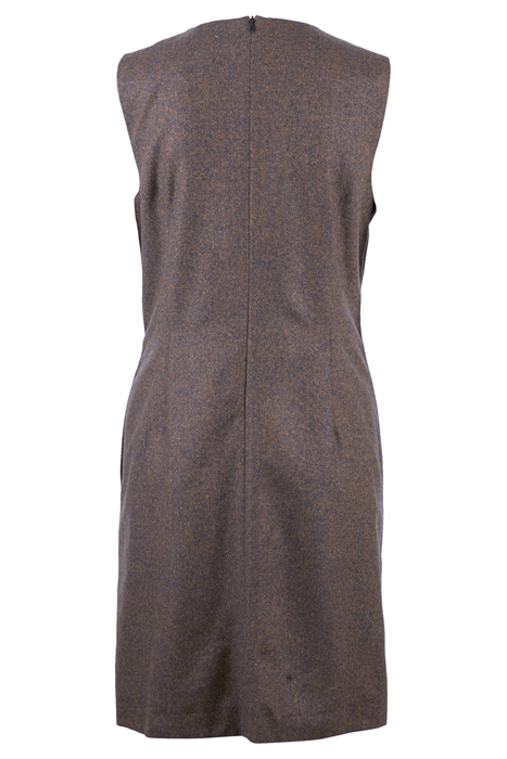 SLVS DRESS CHESTPOCKET BROWN 4