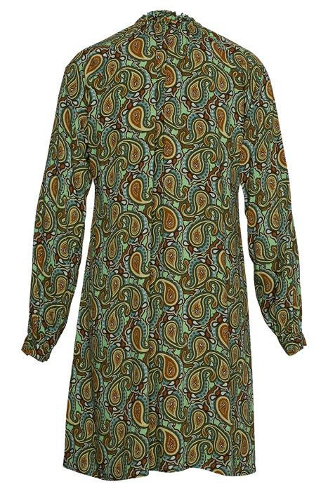 RUFFLED COLLAR LS DRESS MULTI 4