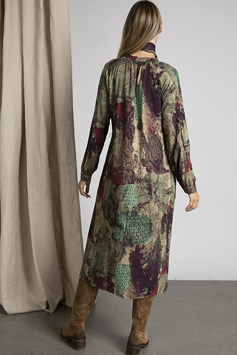 MIDI ROUND NECK DRESS 3