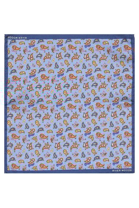 SMALL PAISLEY POCHETTE BLUE 1