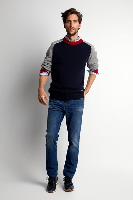 MER RAGL ROUND-NK SF SWT BLUE 2