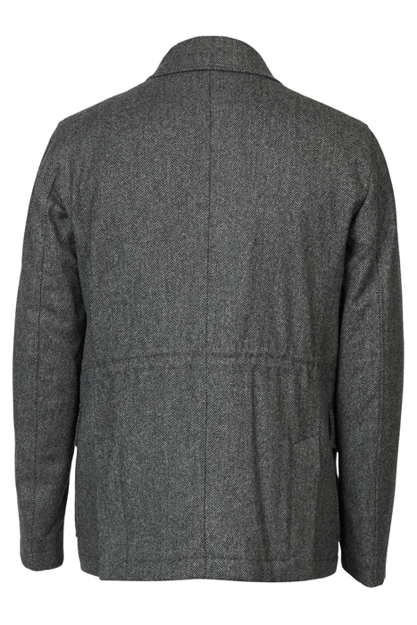 MULTI PKT QUILTED BLAZER GREY 5