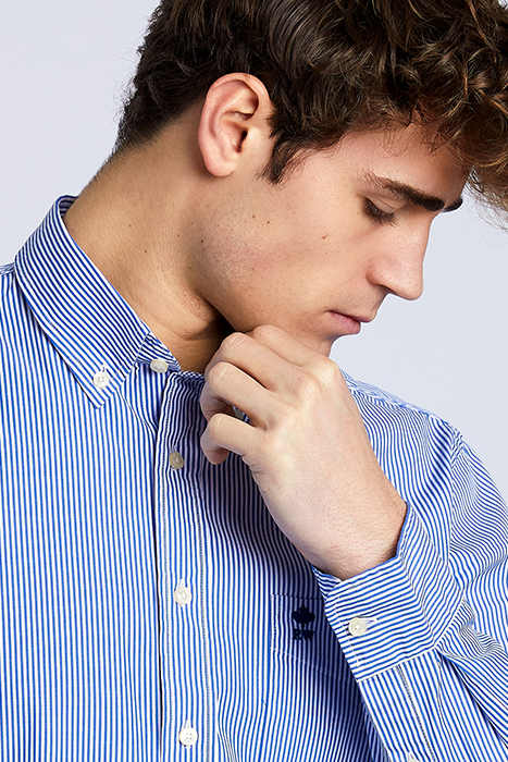 SF LS BTN DWN BROOKLYN SHIRT BLUE 5