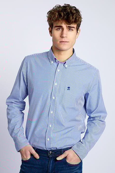 SF LS BTN DWN BROOKLYN SHIRT BLUE 2