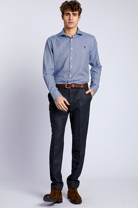 CF LS SORRENTO PRINT SHIRT BROWN 4