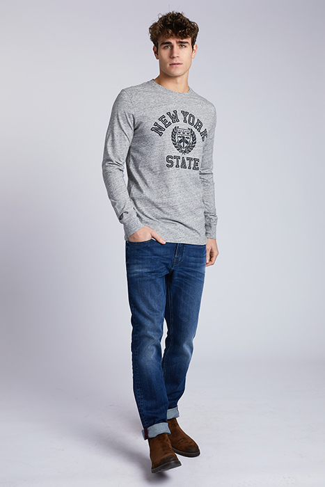 VINT JE LS SF T-SHIRT GREY 4