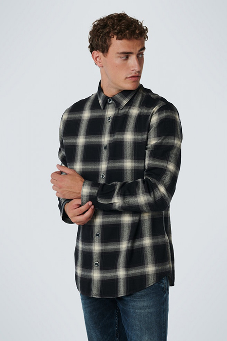 SHIRT CHECK RESPONSIBLE CHOICE COTTON BLACK 2